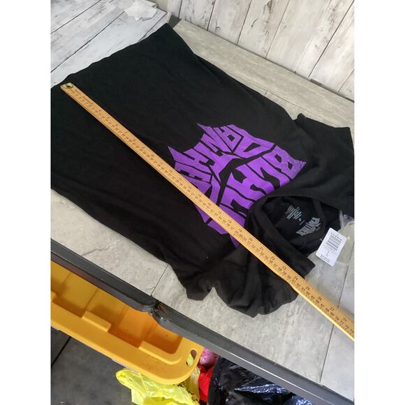 Black Panther Marvel Womens T-Shirt Black Purple Crew Neck 100% Cotton Size 0 - Picture 4 of 9